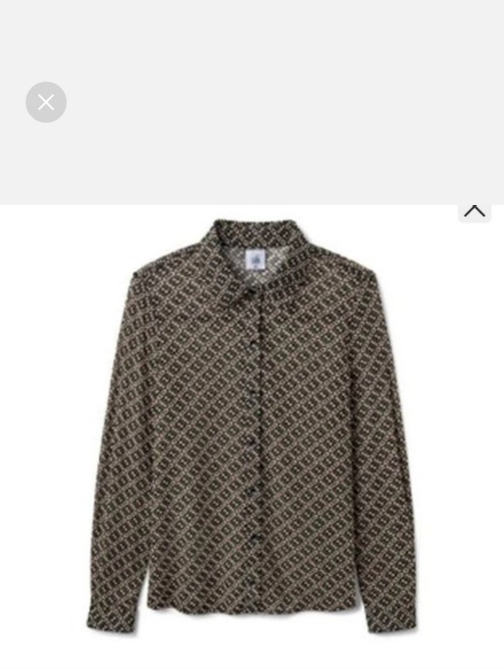 NWT Cabi 4915 Geo Patterned Mesh Blouse in Black, Green and Pink
